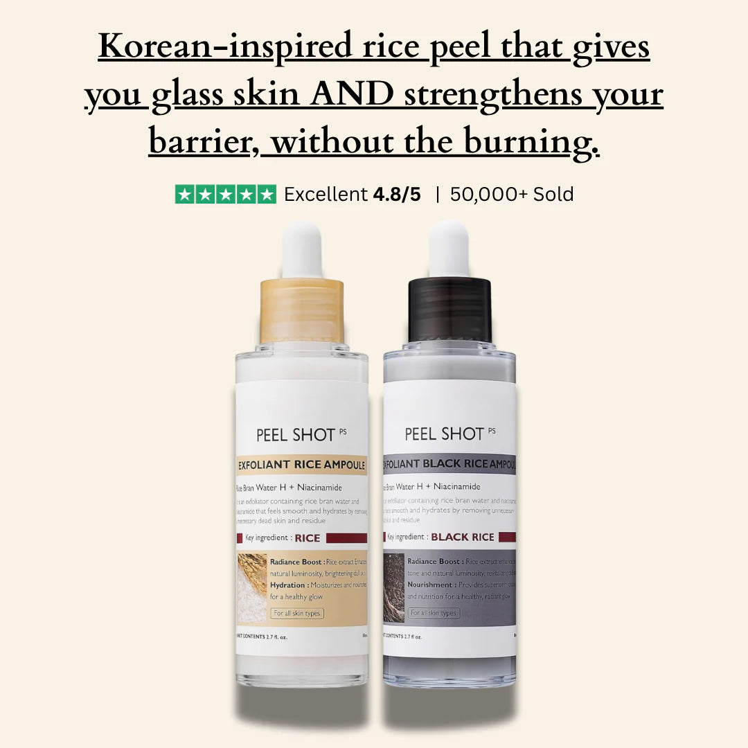 Alenora's Beauty Peel Shot - White + Black Rice Set