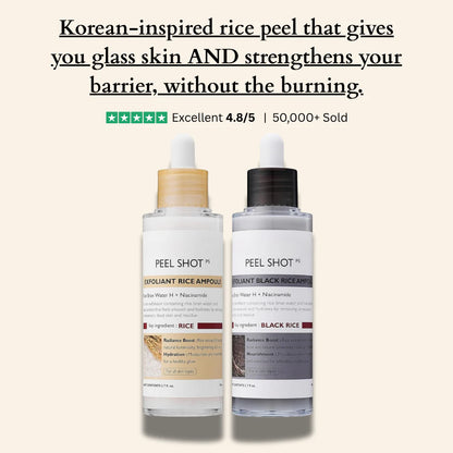 Alenora's Beauty Peel Shot - White + Black Rice Set